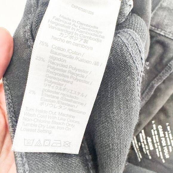 Madewell Curvy Stovepipe Black Denim Jeans Straight Leg Size 30 MINT - Picture 7 of 9